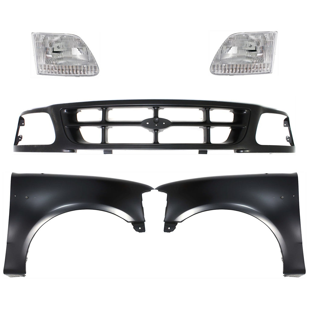 Fender Kit for Ford F-150 F-250 (1997–1998) Front Driver and Passenger Steel