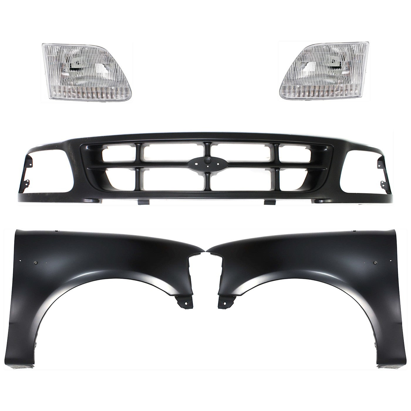 Fender Kit for Ford F-150 F-250 (1997–1998) Front Driver and Passenger Steel