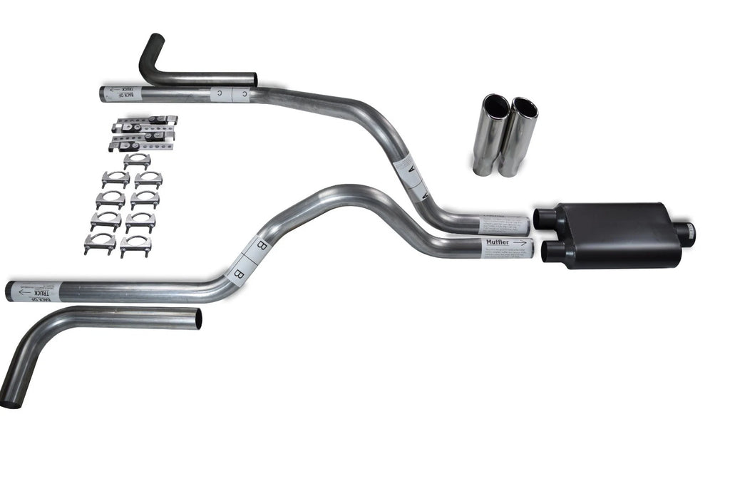 2.5" Dual Exhaust Kit with 2 Chamber Muffler for Dodge Dakota (1997–2005)