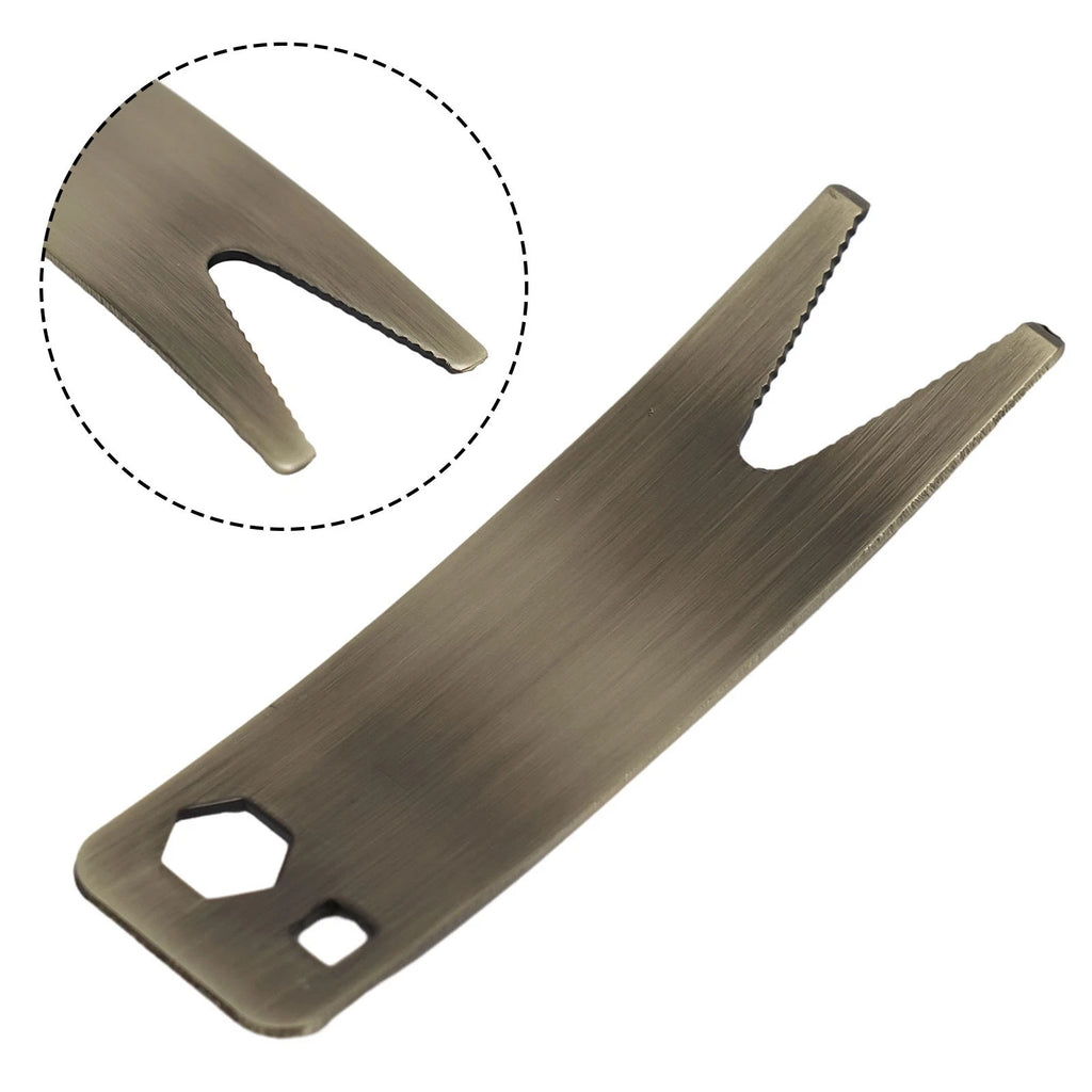 Multi Spanner Wrench Tool for Guitar and Bass Parts (Anti Rust Silver)