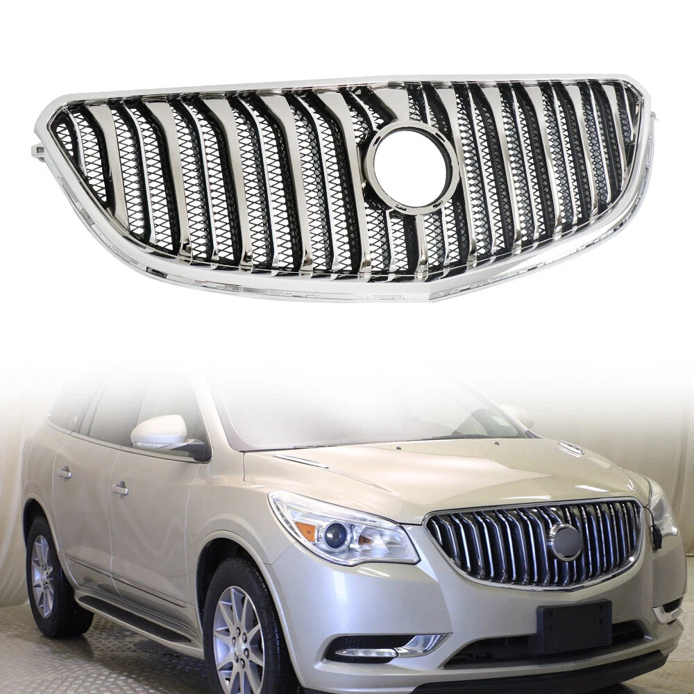Chrome Black Front Upper Grille for Buick Enclave (2013-2017)