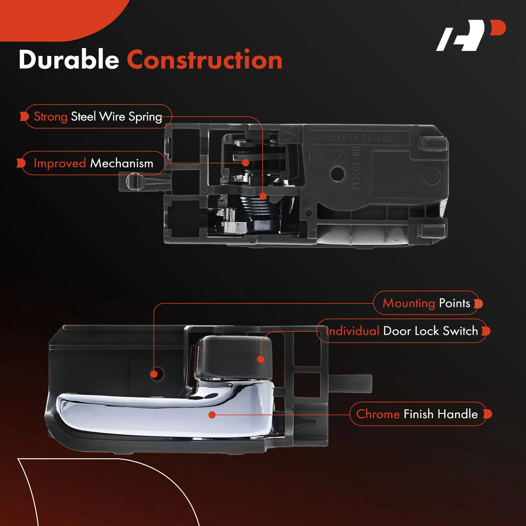 Rear Right Interior Door Handle for Toyota Tacoma Corolla (2003–2008)