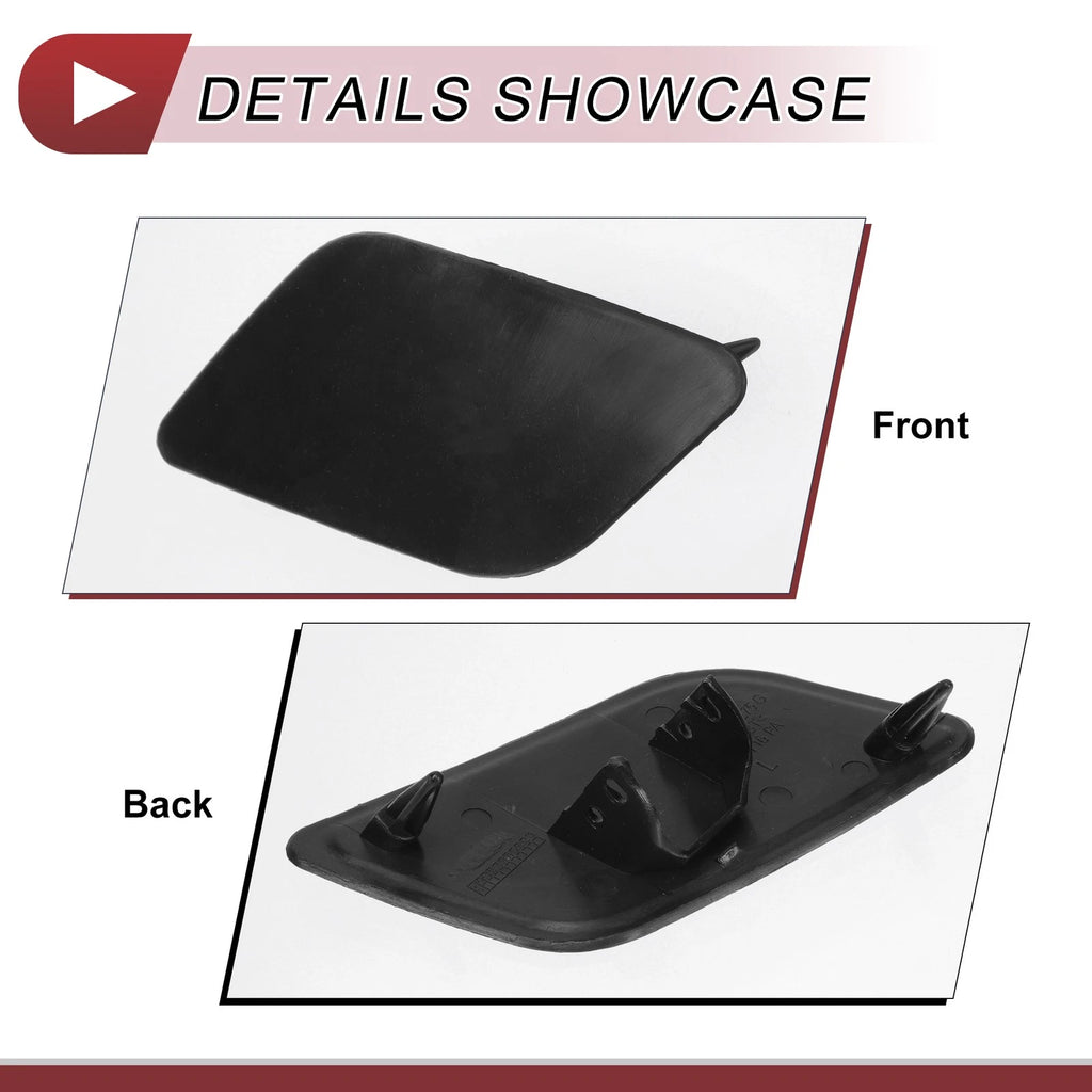Front Left Washer Nozzle Cover Cap for Audi Q7 (2010–2015) 1 Pcs Unpainted