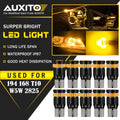 2X Amber LED Side Marker Light Bulb for AUXITO T10 168 194