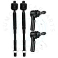 Set of 4 Tie Rod Ends for Dodge Ram 1500 (2006–2010)