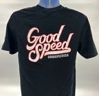 GoodSpeed Black T-Shirt with Red and White Logo for Men and Women