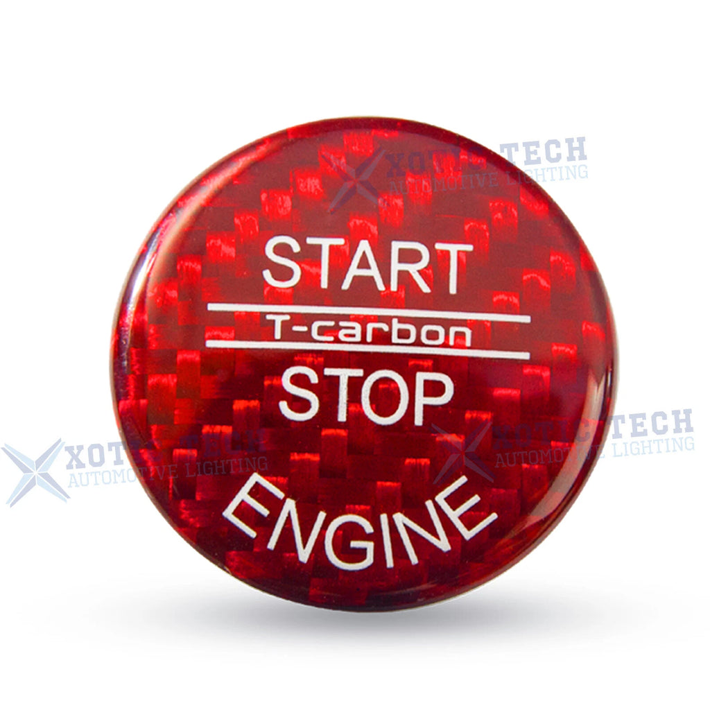 Carbon Fiber Start Stop Button Cap Cover for BMW X5 X6 (2007-2014)