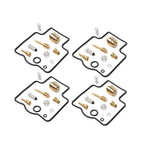 Set of 4 Carburetor Repair Kits for Kawasaki ZX500 ZZR500 (1990–1992)