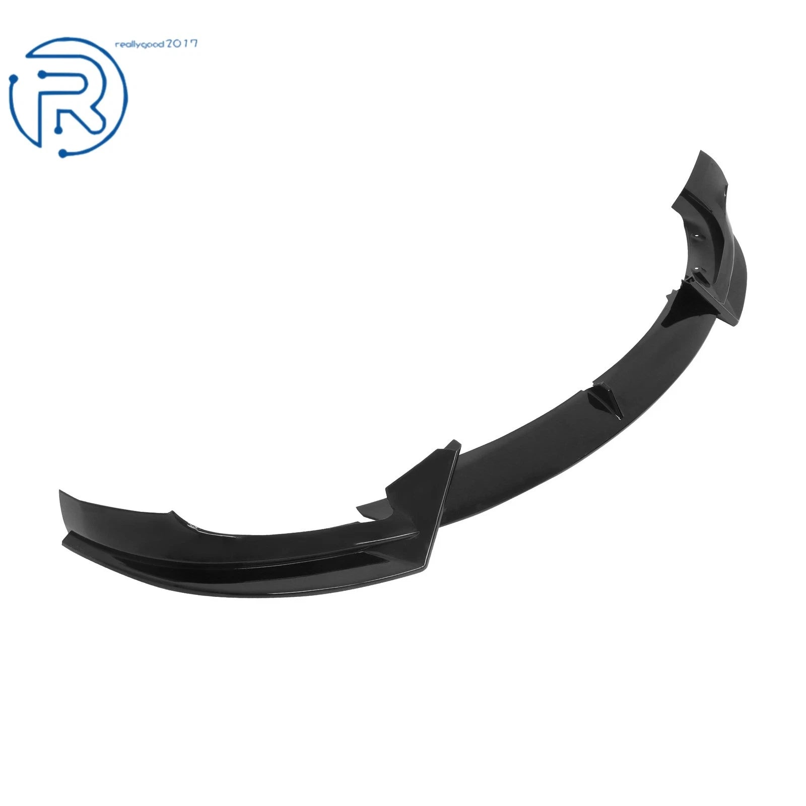 Set of Front Lip Spoiler for Tesla Model Y (2020-2024) Glossy Black