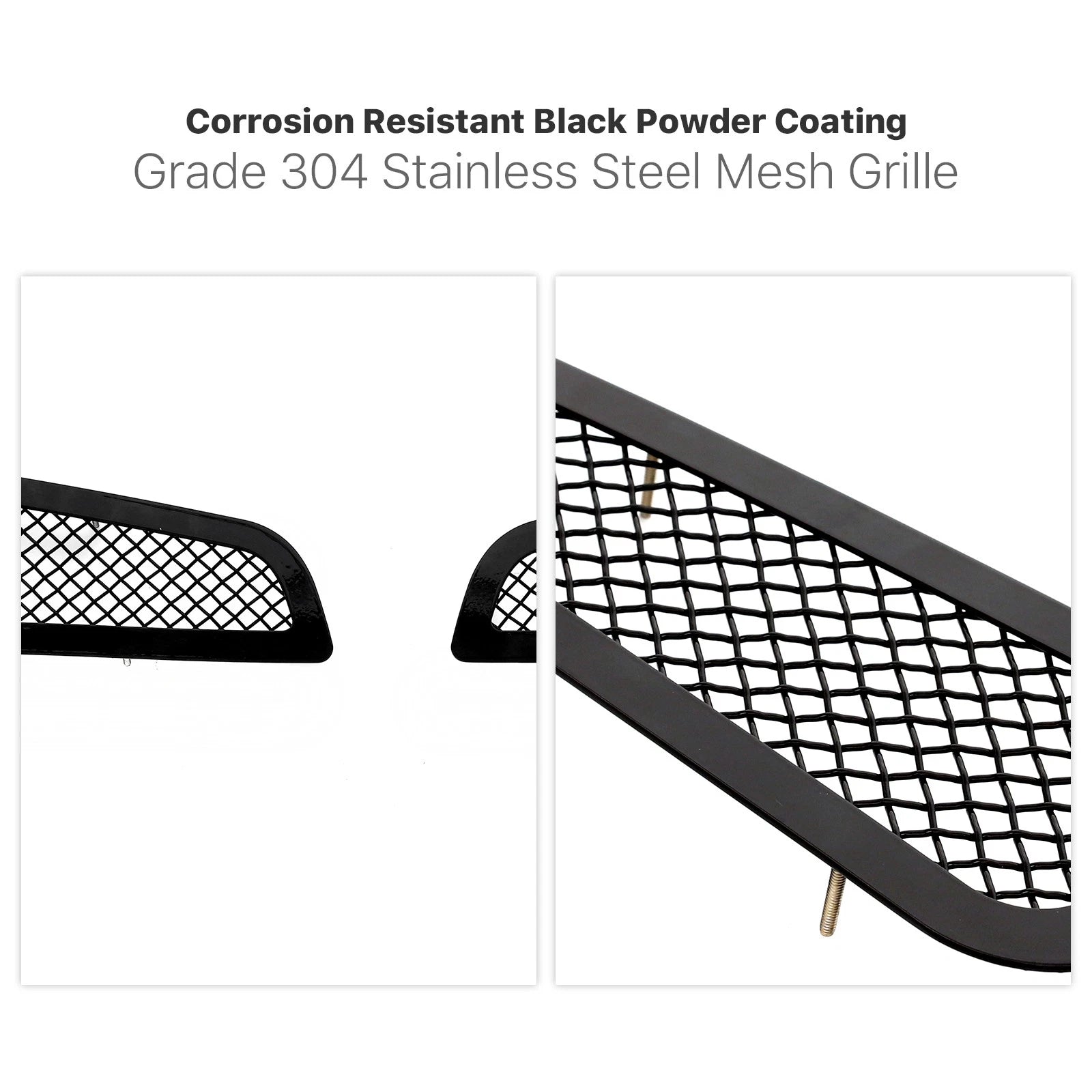Stainless Black Fog Light Mesh Grille for Cadillac ATS (2013-2014)