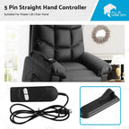 5 Pin Electric Recliner Switch for Power Lift Chair (Universal Fit)