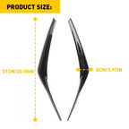 Glossy Black Headlight Eyelid Covers for Toyota Camry (2018-2023)