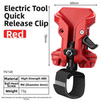 Quick Release Holster for Drills Hammers (ABS Body, Metal Clip)