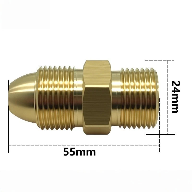 CGA580 Copper Gas Regulator Connector Adapter for G5 8 Cylinder