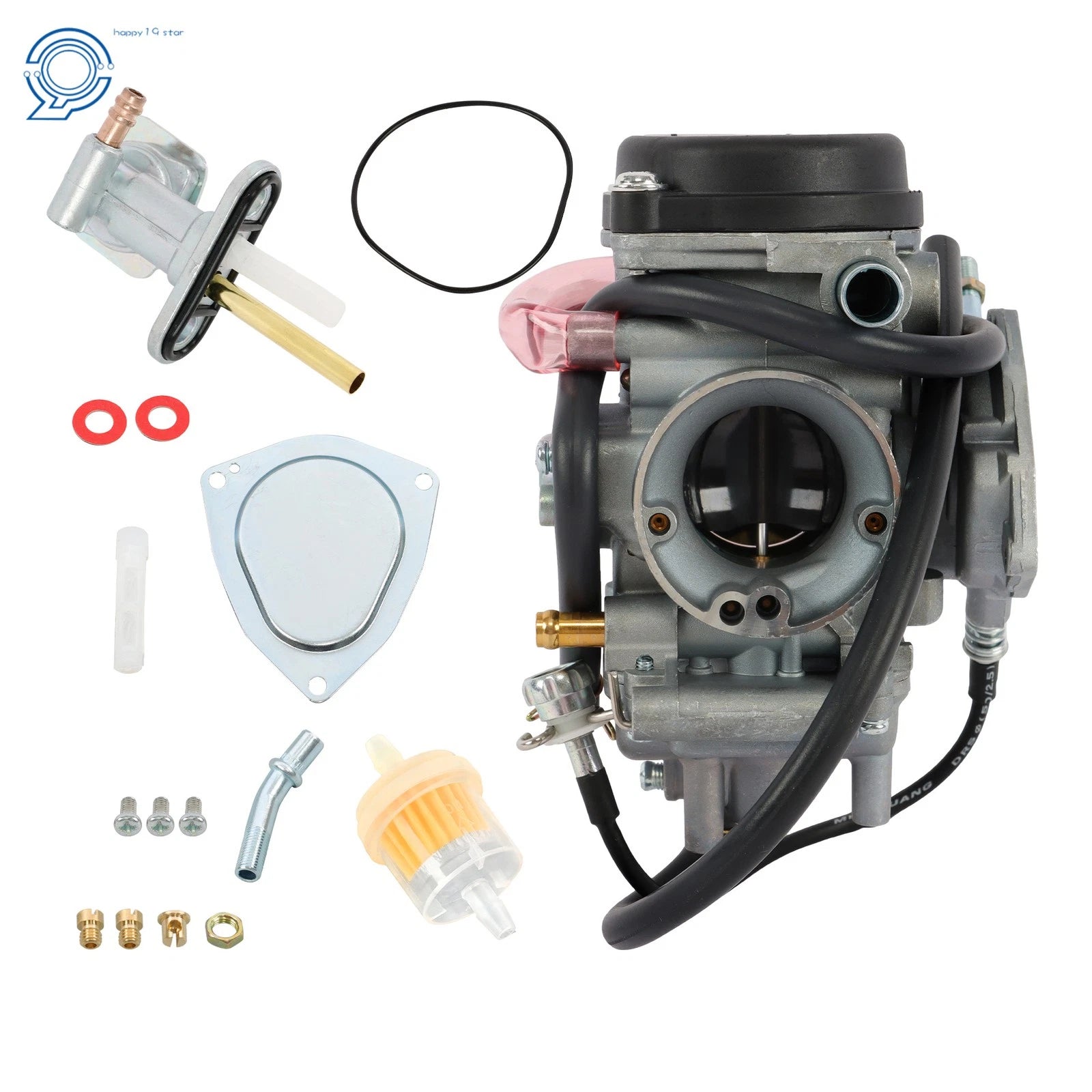 Carburetor Kit for Yamaha Big Bear Wolverine Kodiak Grizzly 250 350 400 450 (2000–2006)