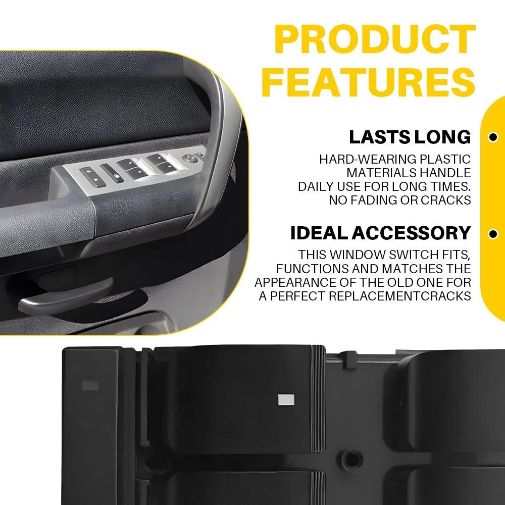 Window Switch for GMC Sierra, Chevy Silverado (2007–2013) EXV