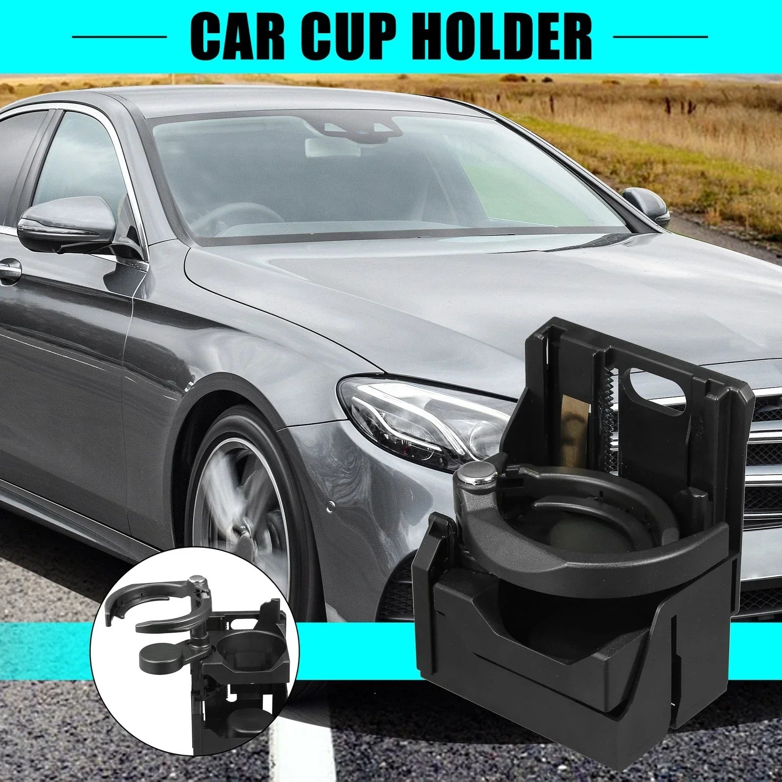 Car Cup Holder for Mercedes-Benz (Fits 210) - Front Seat Water Bottle Holder