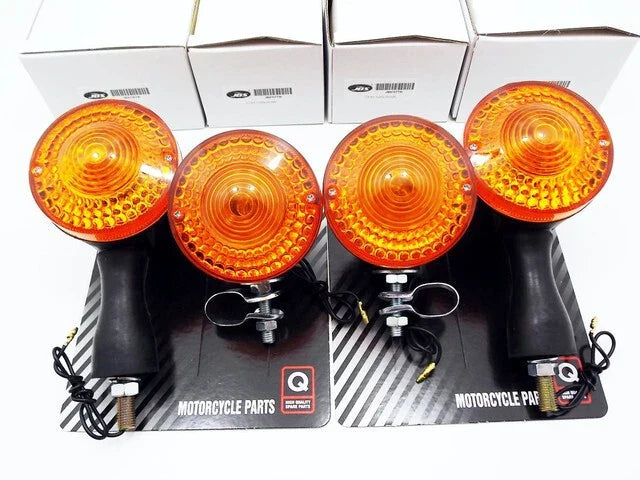 Front Rear Turn Signal Indicator Blinker Set for YAMAHA IT465 (1980-1981)