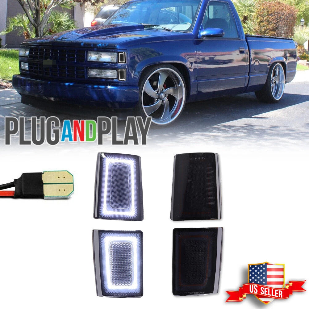 LED Side Marker Lights for Chevrolet C/K 1500 2500 3500 Suburban Blazer (1988–1993)