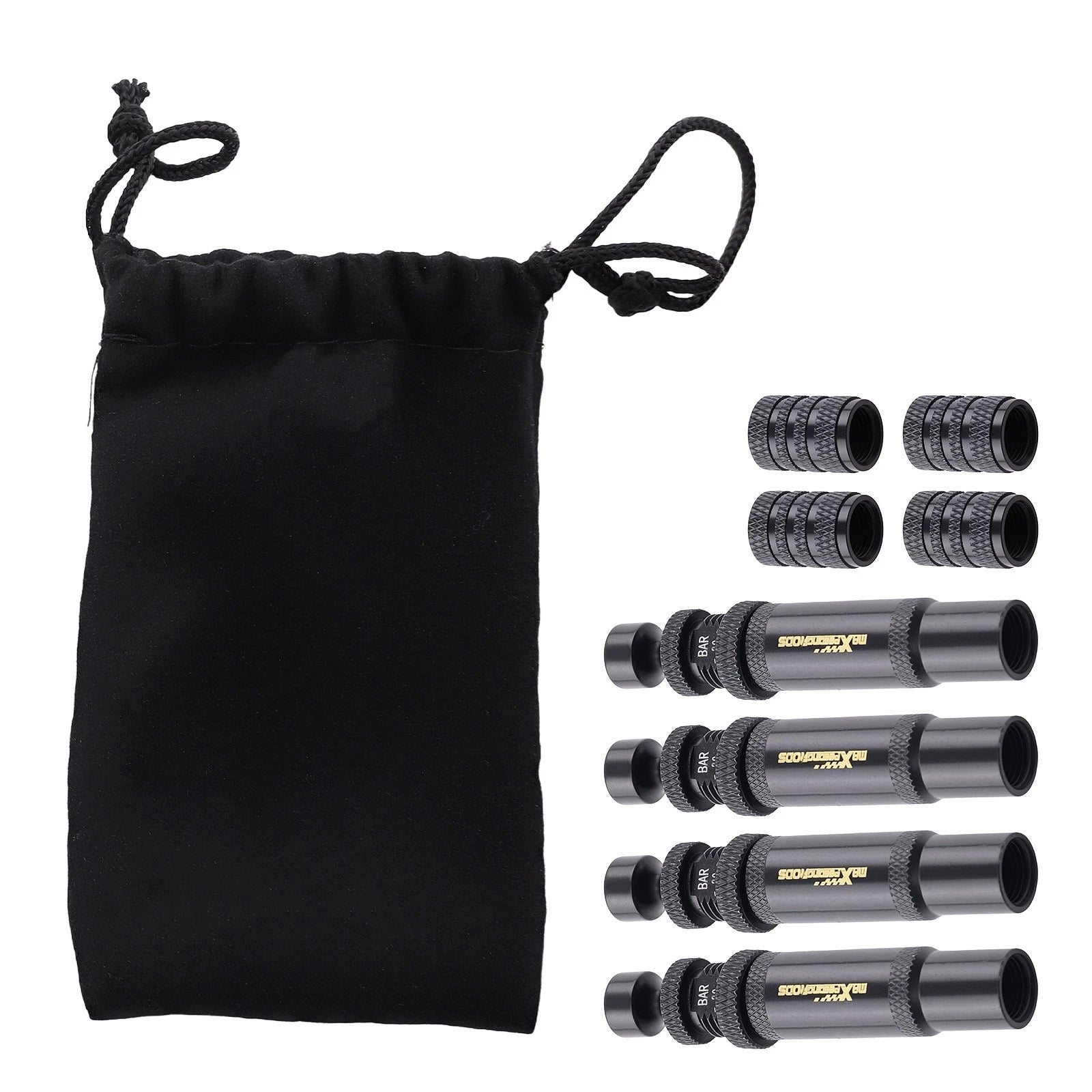 Set of 4 Tire Deflators for Off-Road Vehicles (10-30 PSI)