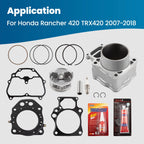 Top End Kit Cylinder Piston Gaskets for Honda Rancher TRX420 (2007–2018) 12100-HP7-A00
