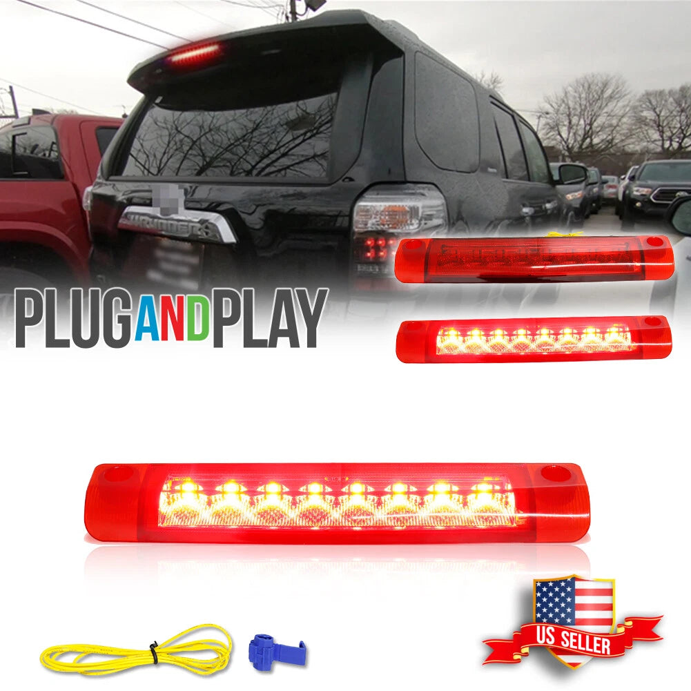 3D LED Tube Red 3rd Brake Light Assembly for Toyota Prius  (2010–2015)