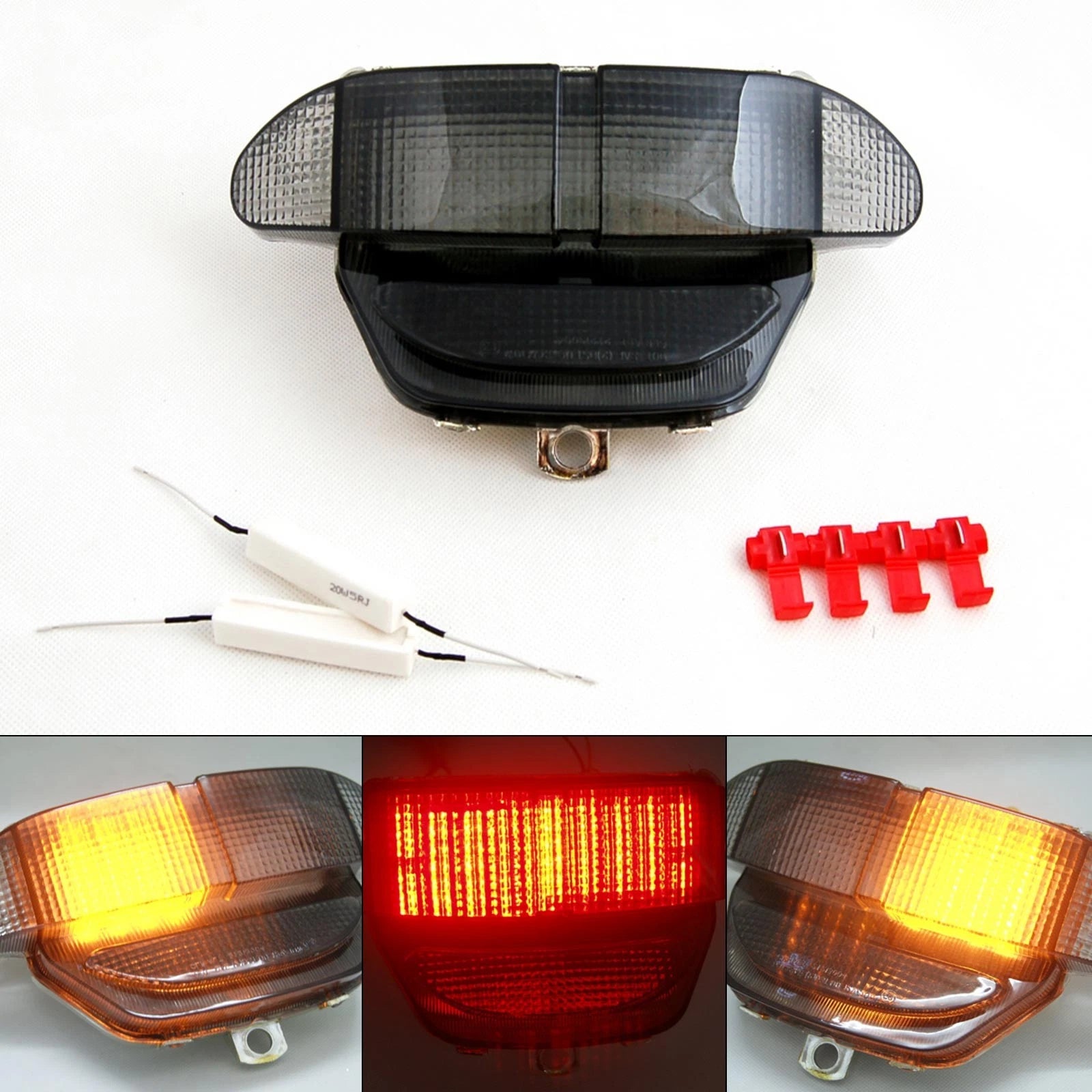 Smoke LED Taillight + Turn Signals for Honda CBR900RR (1998–1999)
