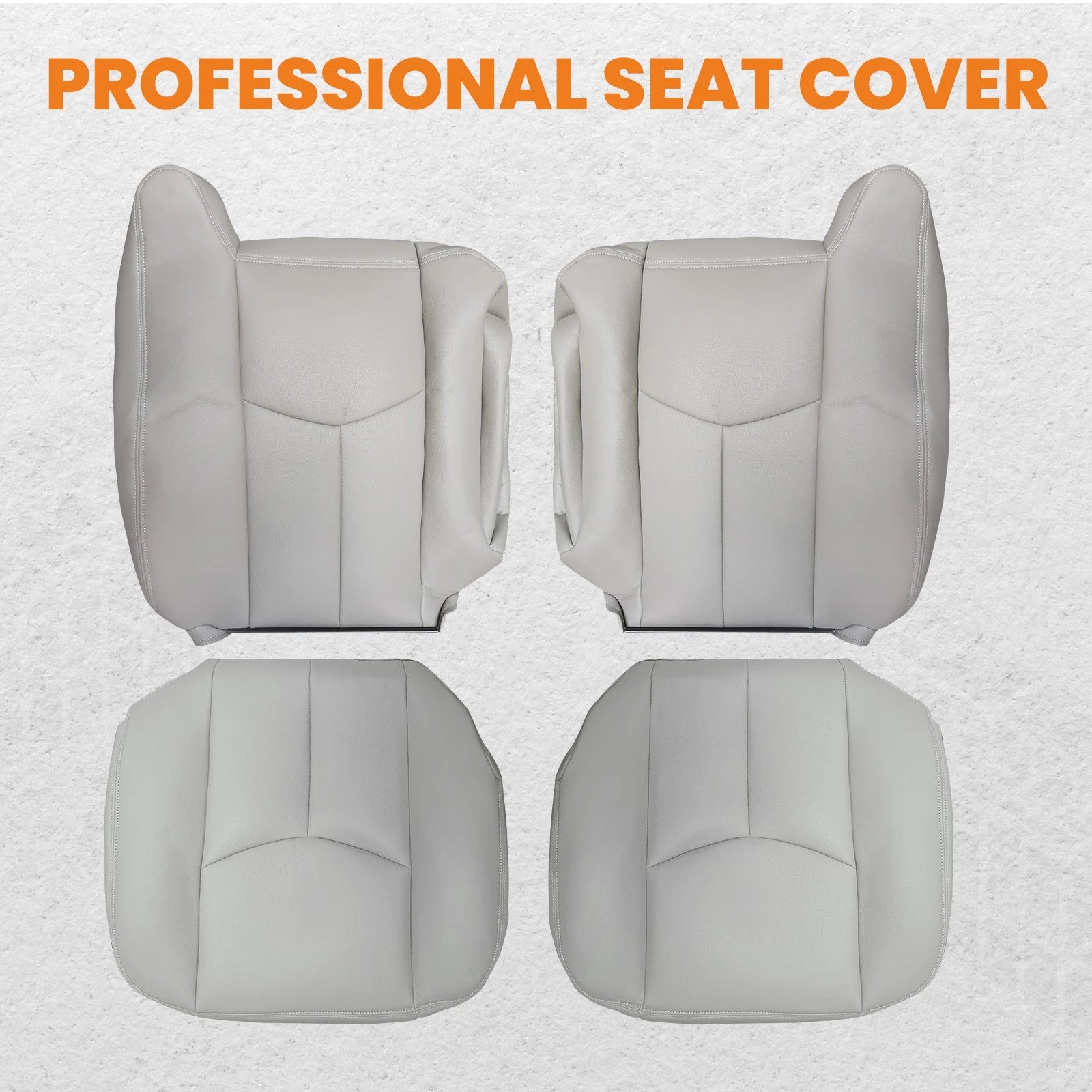 Front Leather Seat Cover for Chevy Silverado GMC Sierra (2003–2006)