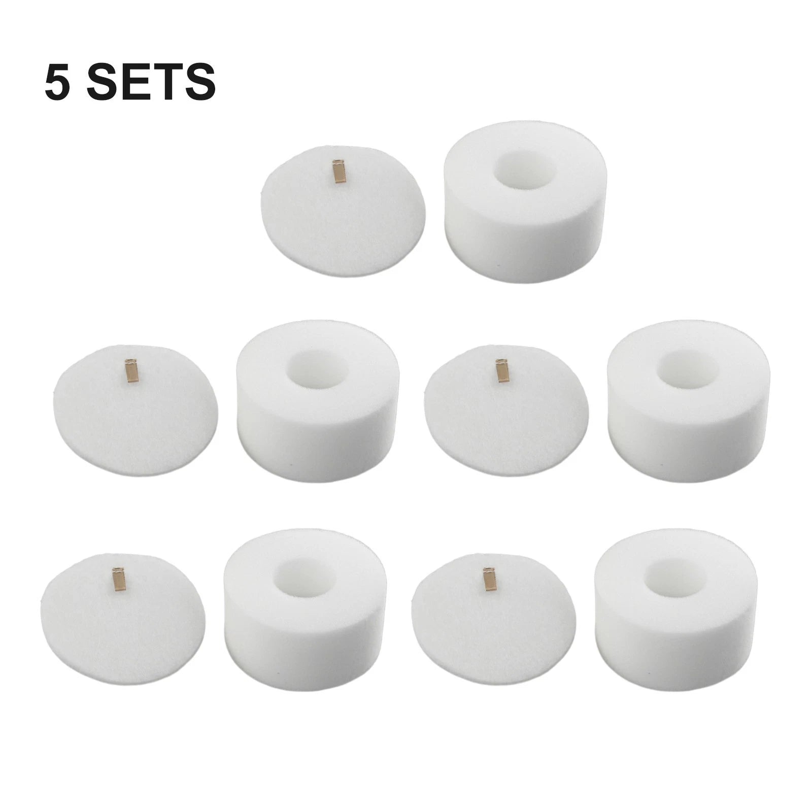 Set of 5 High Density Sponge Filters for Shark MessMaster VS100 VS101