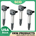 Set of 4 Ignition Coils for Toyota Avalon Camry Sienna RAV4 Lexus ES350 (2005–2018) UF487