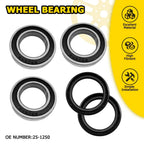Rear Wheel Bearings Seals Kit for Honda CR125R CRF450X Suzuki RMX450 RMZ250