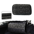2X Gray Fabric Headrest Pillow Supports for Racing Seats