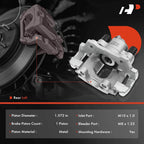 Rear Driver Side Brake Caliper with Bracket for BMW E46 323i (1998-2000)