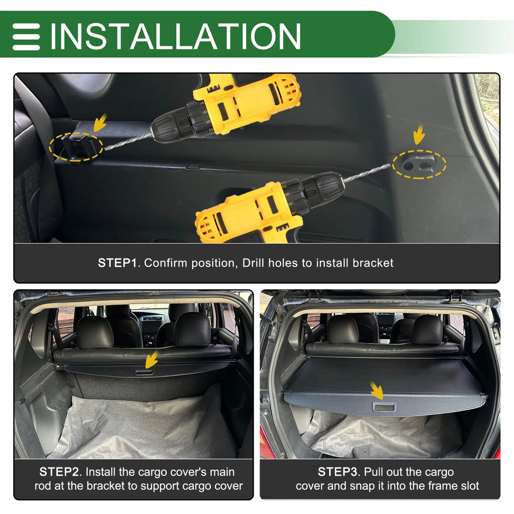Retractable Cargo Cover for BMW X2 F39 (2018–2023) Gloss Black