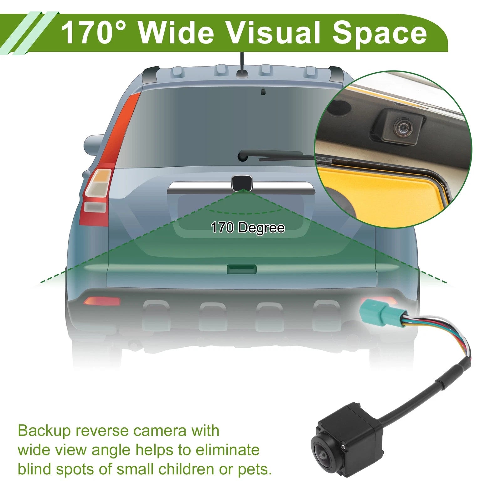 Rear View Backup Camera for Toyota Land Cruiser (2017–2021)