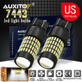 2X LED White 6000K Reverse Turn Signal Bulbs