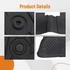 Set of 4 All-Weather Carpet Floor Mats for Cadillac XT5 (2017–2025)