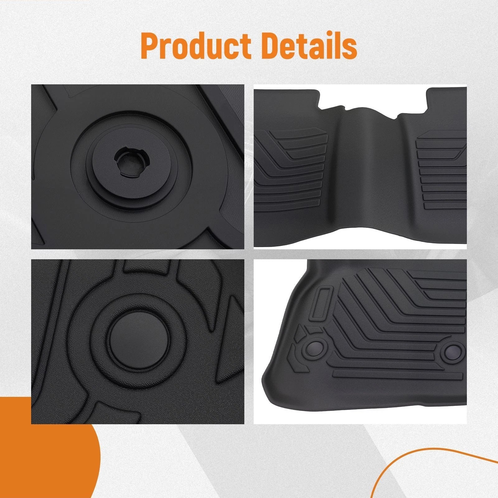 Set of 4 All-Weather Carpet Floor Mats for Cadillac XT5 (2017–2025)