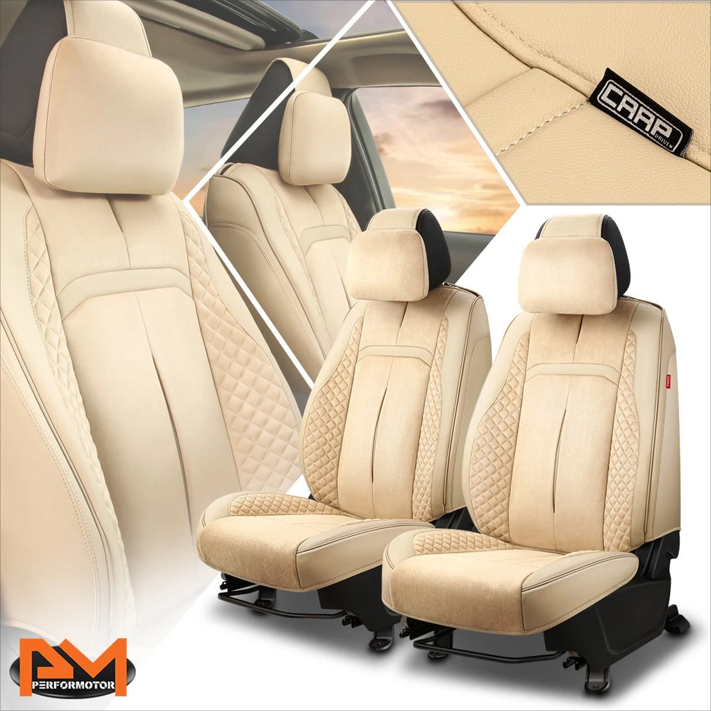 Front Row Bucket Seat Cover Cushion Protector for Universal Vehicles (All Years)