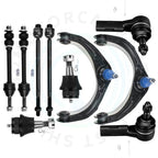 Set of 10 Front Upper Control Arms & Ball Joints for Dodge Ram 1500 (2006–2008)