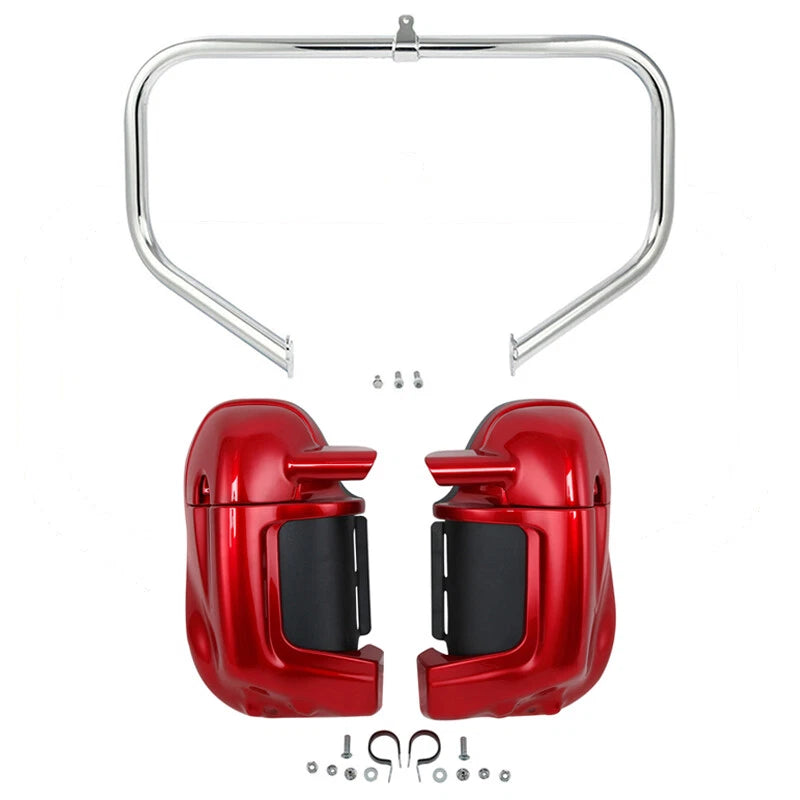 Lower Vented Fairings Engine Guard Crash Bar for Harley Touring (2009–2013)
