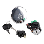 Ignition Switch Lock & Gas Cap Key Set for Suzuki GN125 (1982–2001)