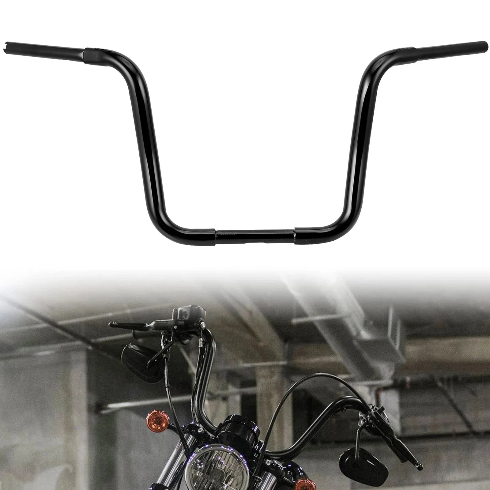 1 1/4" Fat 14" Rise Ape Hanger Handlebar for Harley Sportster XL883 XL1200