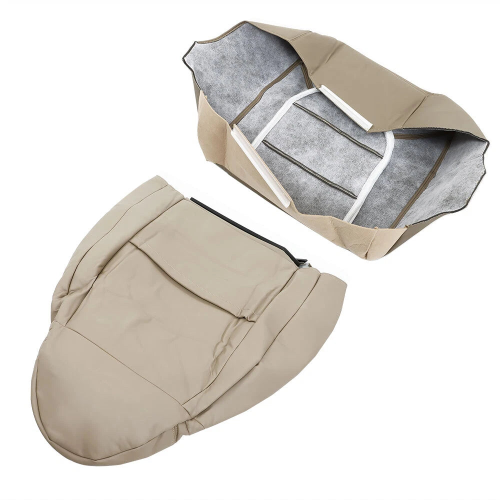 Set of 2 Leather Seat Covers for Ford F250 F350 (1999–2000) Tan