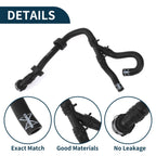 Radiator Hose for Volkswagen Golf 1.4L (2019–2021) Rubber Black