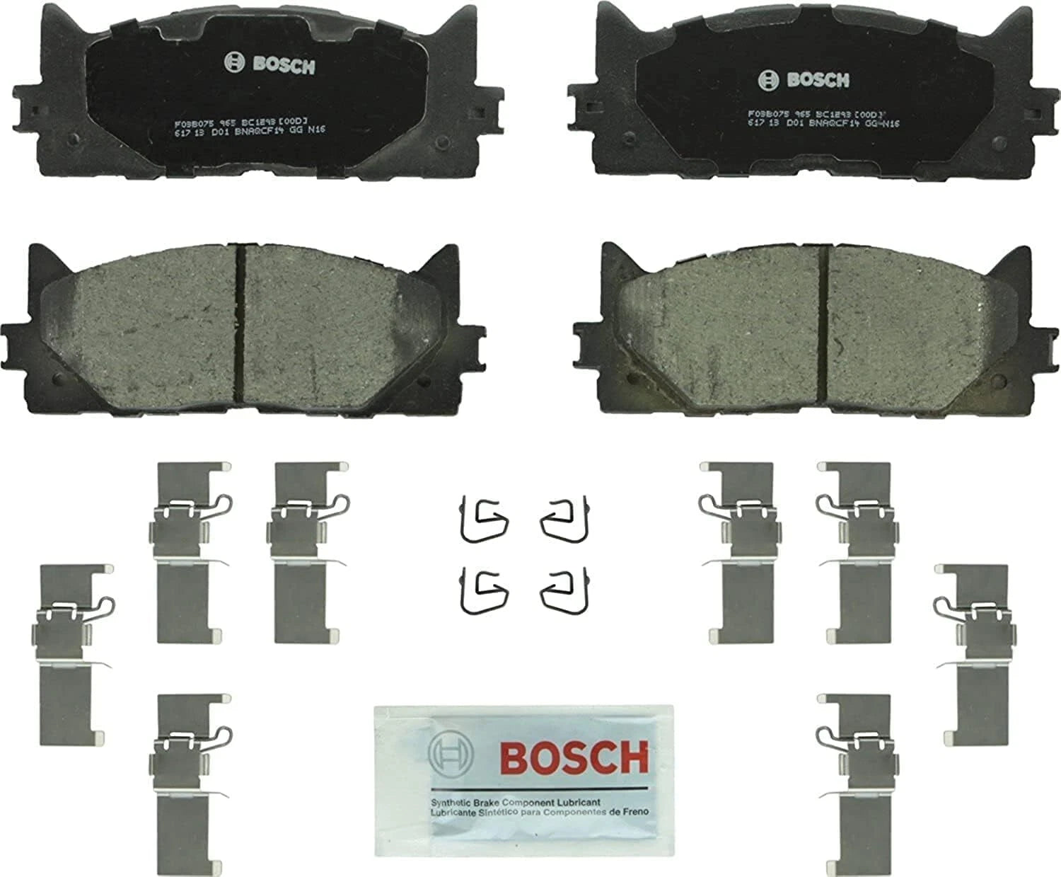 Front Brake Kit 296mm Disc Rotors & Bosch Pads for ES350 Avalon Camry (2007–2019)