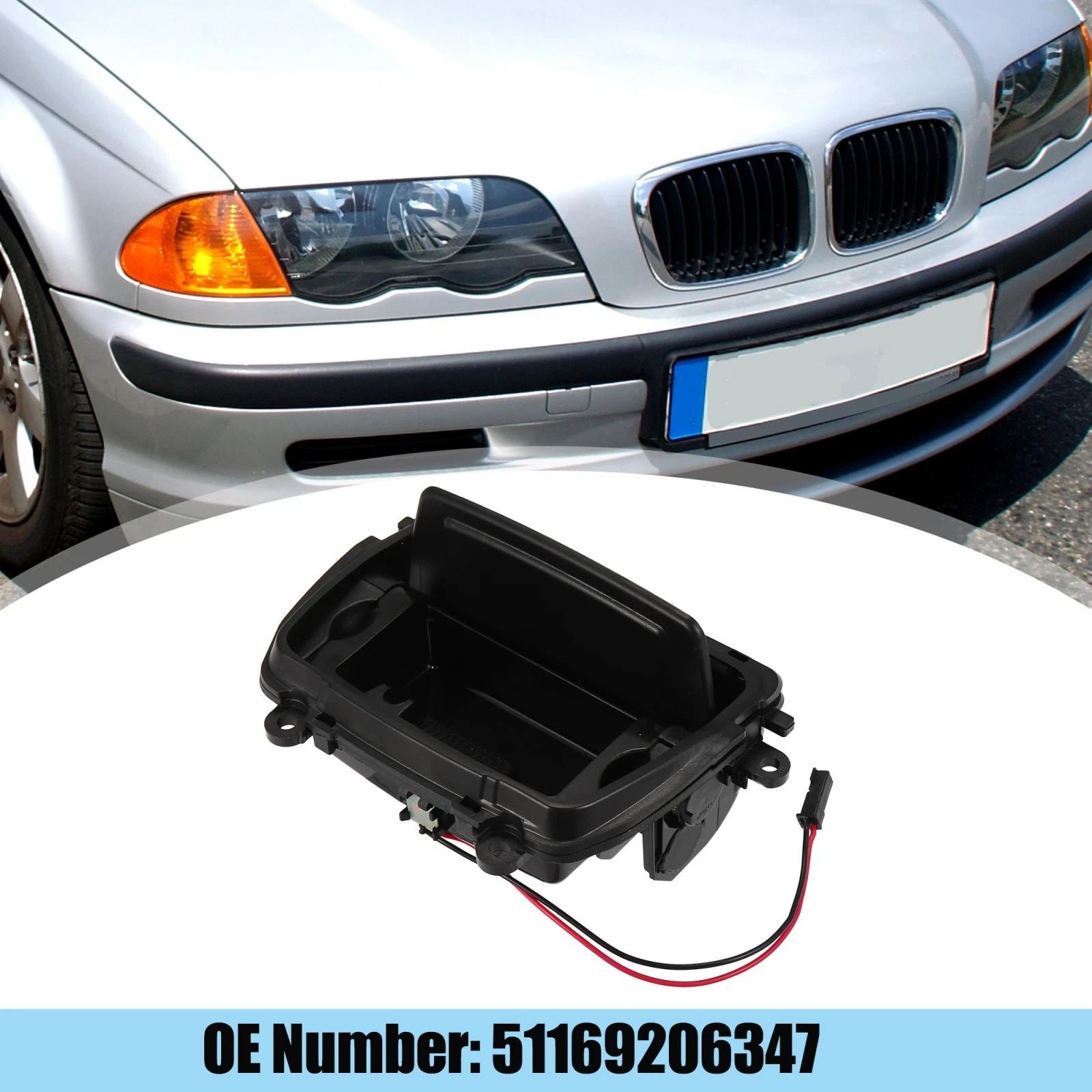 Front Center Console Ashtray Cover for BMW F10 F11 (2011–2017) 51169206347