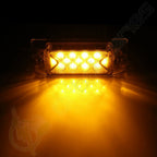 2X 6.1" Amber LED Rectangle Side Marker Lights Waterproof
