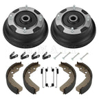 Set of 2 Front Brake Drums & Brake Shoes Kit for Kawasaki Mule SX (2017–2024)