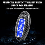 Carbon Style Smart Key Shell Protector for Nissan (2017-2023)